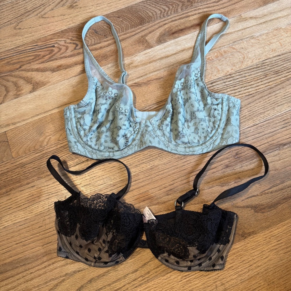Victorias Secret Bra Bundle 34D Body by Victoria Demi and Very‎ Sexy Balconet